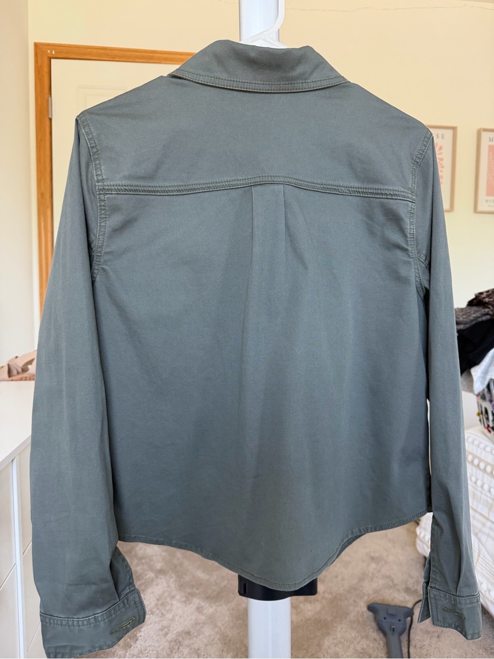 CAbi Olive Green Button-Up Utility Jacket - Picture 2 of 2